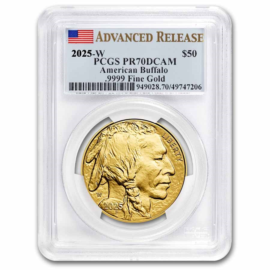2025-W 1 oz Proof Gold Buffalo PR-70 PCGS (Advanced Release)